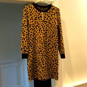 Leopard sweater dress new with tags